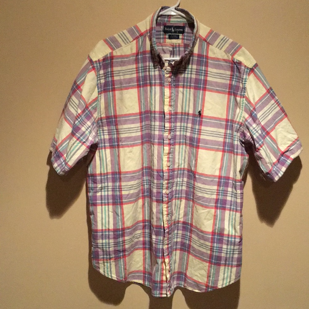 Ralph Lauren XL Pastel button-down SS shirt
